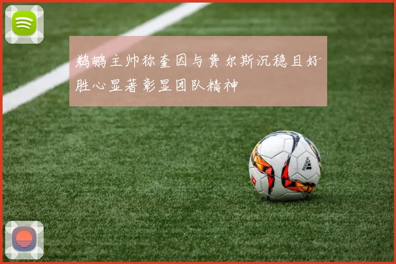 鹈鹕主帅称奎因与费尔斯沉稳且好胜心显著彰显团队精神